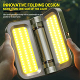 Carvallo Solaris Pro | Superljus & Fällbar | Magnetisk & Uppladdningsbar | Solar- & USB-drift Carvallo