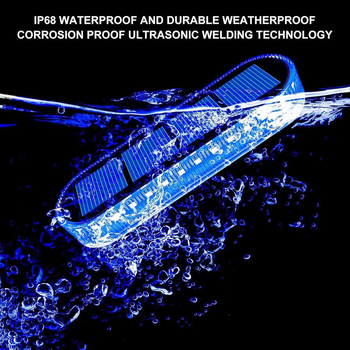 Carvallo-trappbelysning LumaStep | IP68 Vattentät | 30 LEDs | Varm-/Kallvit/Blå | För Terrass, Staket & Utomhus Carvallo