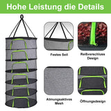 Carvallo Växttork nät | 4–8 nivåer | Fällbar & Vattentålig | Med tillbehör & Bärväska Carvallo