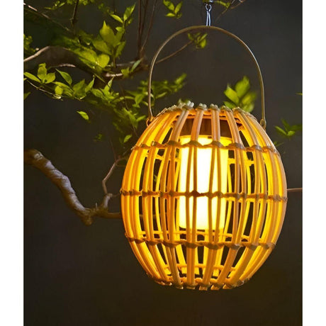 Rattan Light - Kreativ Rattan Solträdgårdsdekoration Lampa Carvallo
