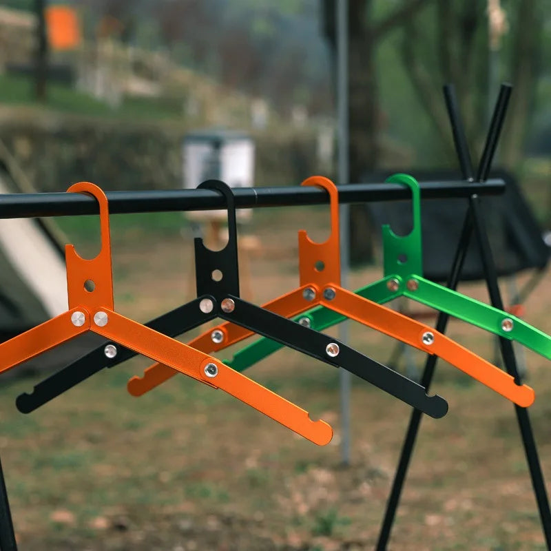 Carvallo Fällbar Utomhus-Klädhängare i Aluminium | Ultralätt & Halkfri | Kompakt för Camping, Resor & Vandrare | Bärbar Torkhängare Carvallo