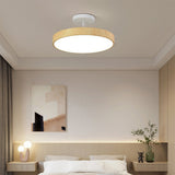 Semi-Flush Trä LED Taklampa – Modern Stil Carvallo