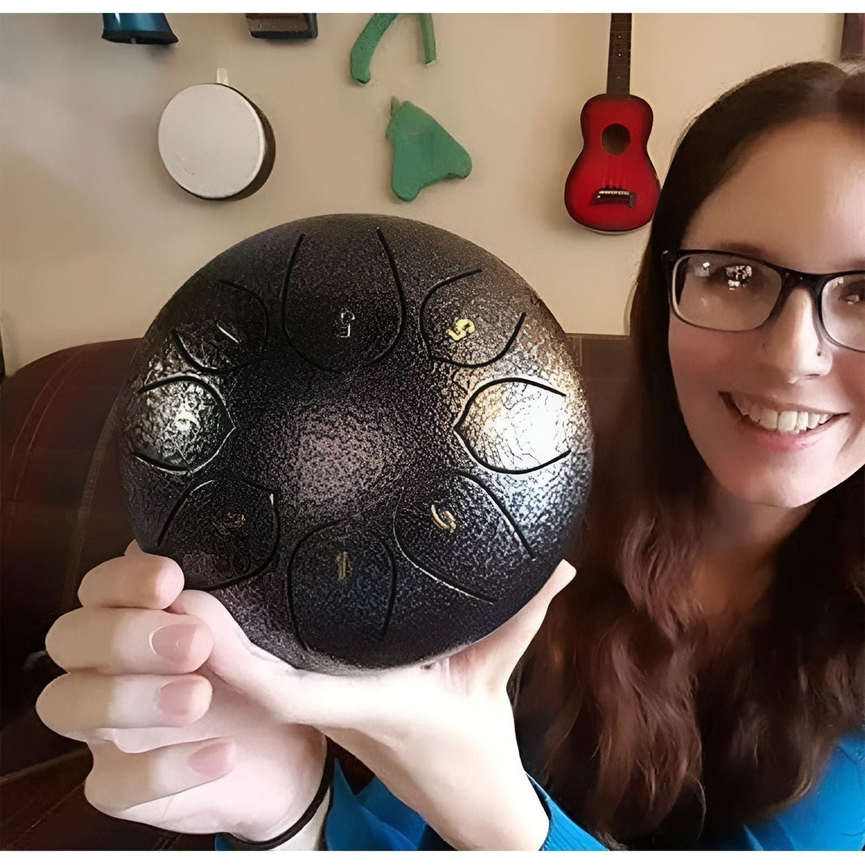 SerenityTone Trumma - Stålmun Water Utomhus Regn Trumma med Väska Carvallo