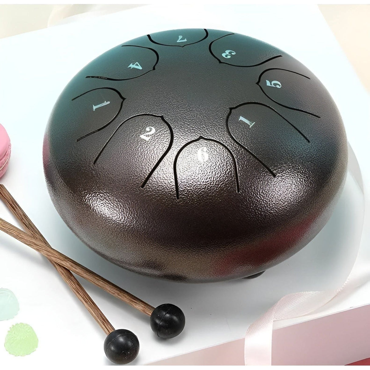 SerenityTone Trumma - Stålmun Water Utomhus Regn Trumma med Väska Carvallo