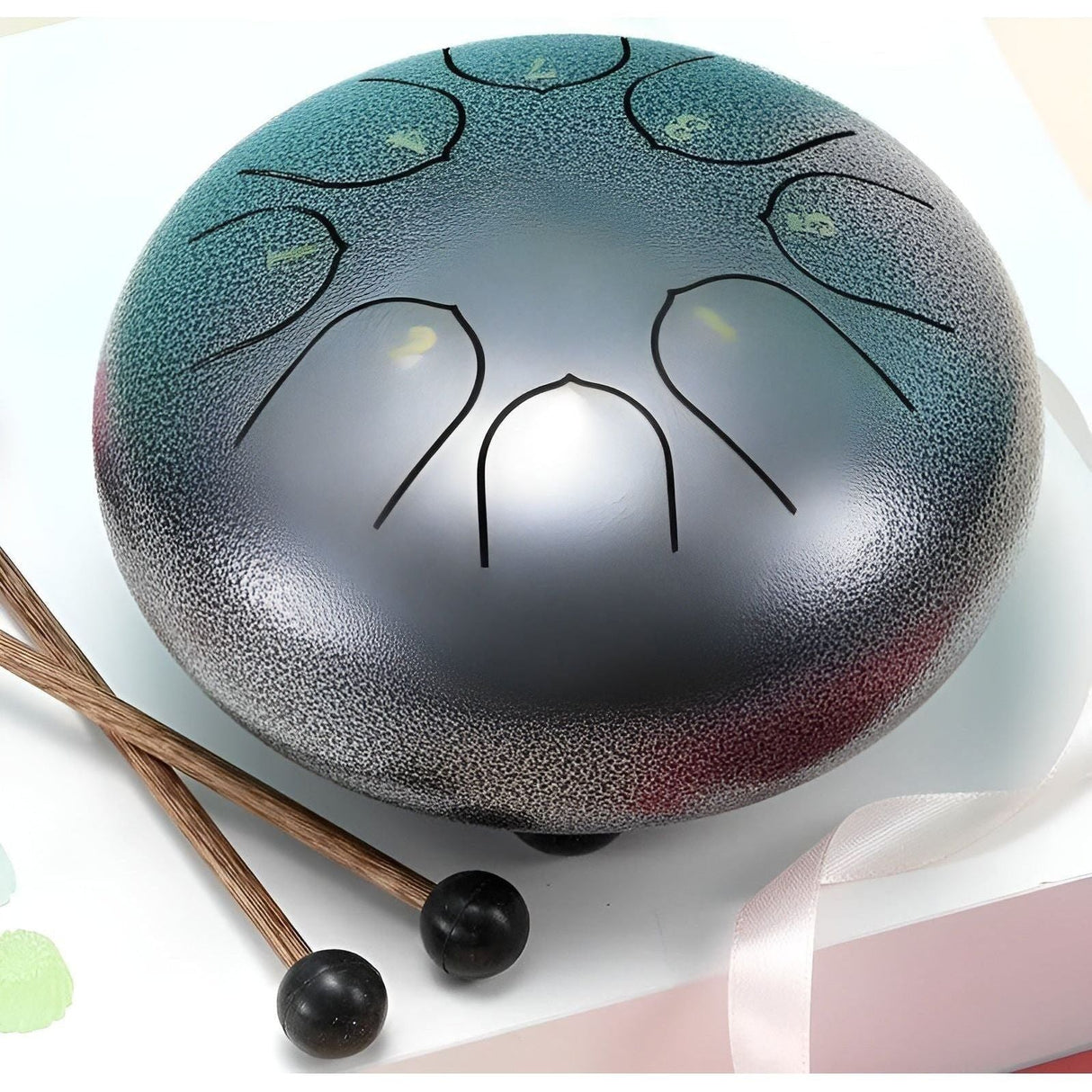 SerenityTone Trumma - Stålmun Water Utomhus Regn Trumma med Väska Carvallo