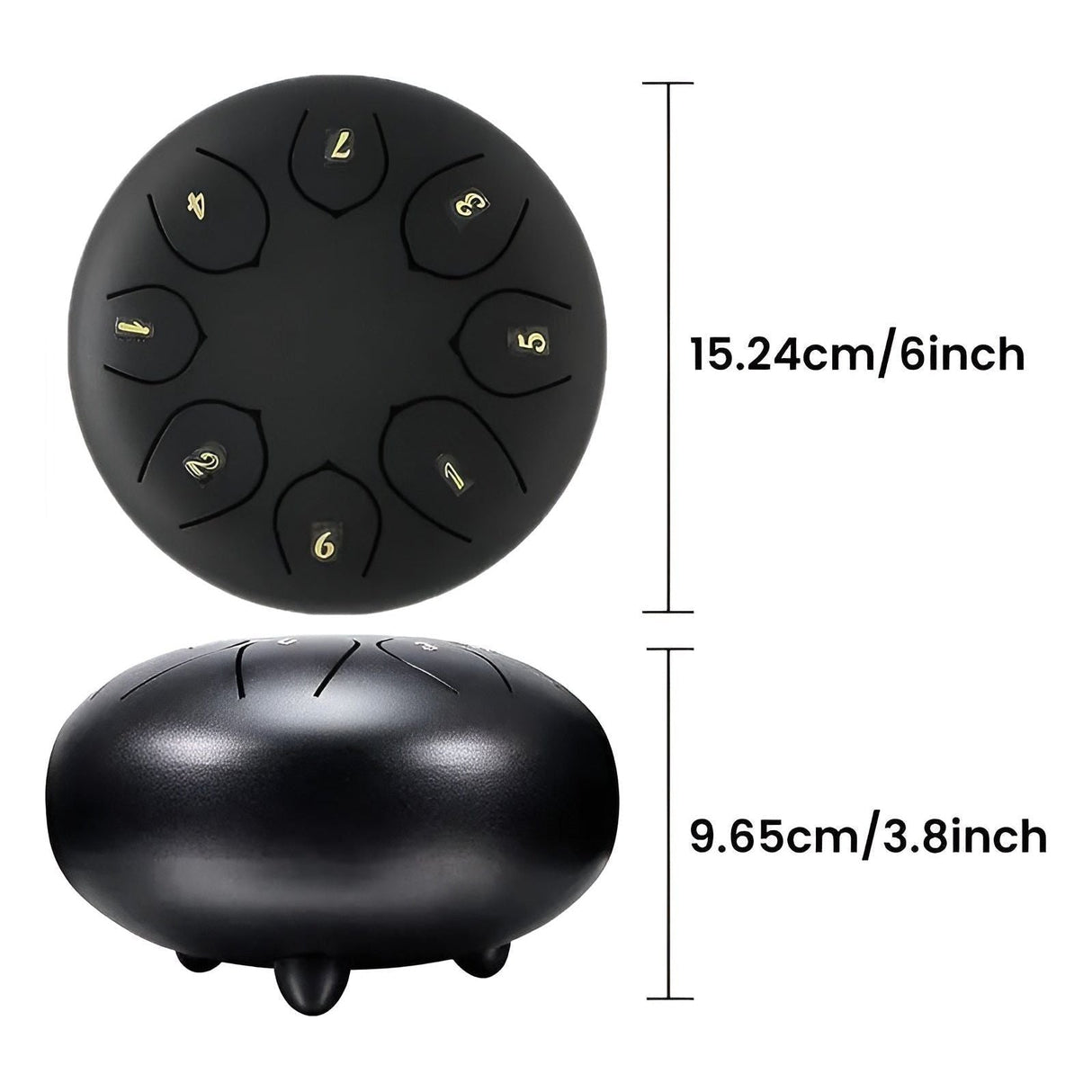 SerenityTone Trumma - Stålmun Water Utomhus Regn Trumma med Väska Carvallo