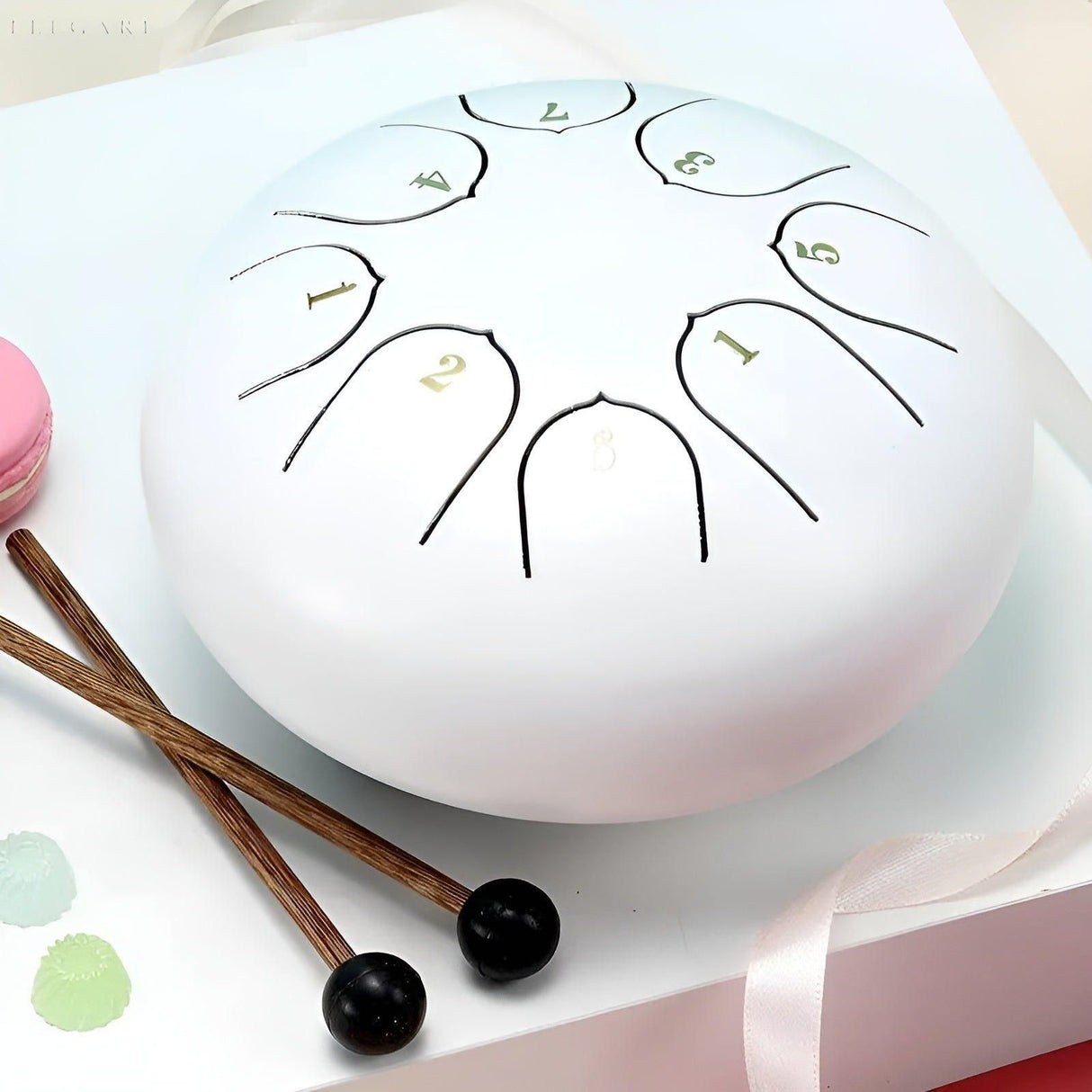 SerenityTone Trumma - Stålmun Water Utomhus Regn Trumma med Väska Carvallo