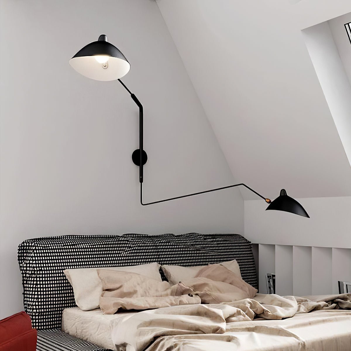 Äkta Serge Mouille Vägglampa – Designer Minimalistisk Sconce Carvallo