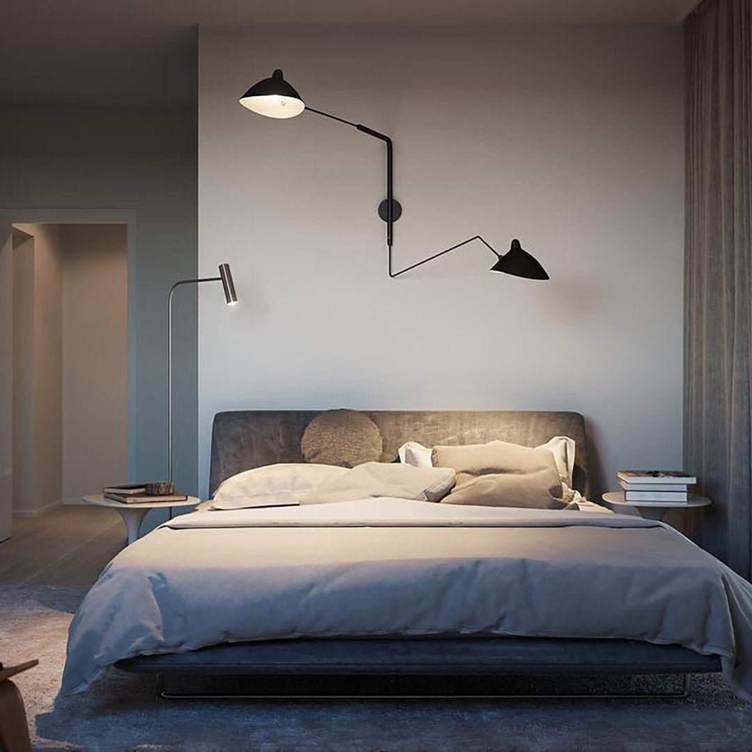 Äkta Serge Mouille Vägglampa – Designer Minimalistisk Sconce Carvallo