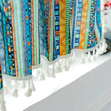 Serina Boho Randig Franjad Gardin för Vardagsrumsfönster Carvallo