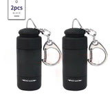 Carvallo Mini LED fackla med nyckelring | USB-laddning | Vattentät & Ultralätt | 5,2 × 2,1 cm Carvallo