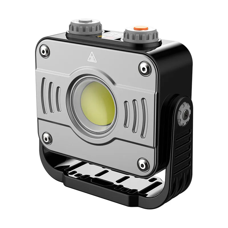 Carvallo Arbetsstrålkastare | 8000 mAh Batteri | Steglöst Dimmbar & Återuppladdningsbar | COB-LED Campingljus med Hängare & Magnet Carvallo