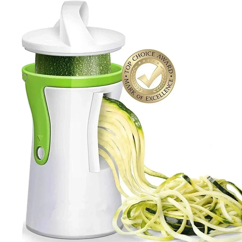 Carvallo Spiral Cutter | For Vegetables & Cheese | Manual & Compact | Stainless Steel & BPA-free Plastic Carvallo