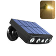 Carvallo MotionSolar | LED vägglampa med rörelsesensor | Solarbetriven & Vattentät | 4 LEDs Carvallo