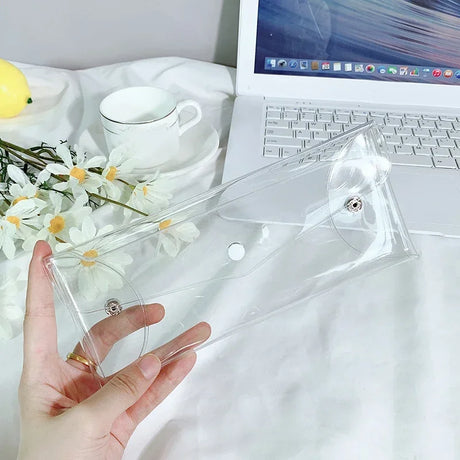 Carvallo Kosmetiktasche Transparent | Laser-effekt Kulturbeutel | För smink, pennor & resor | Vattentät & stilig Carvallo