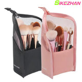 Carvallo för uppställning BeautyStand ClearBag | Transparent sminkväska med dragkedja | 24,5×13,5×13 cm | För resor & badrum Carvallo