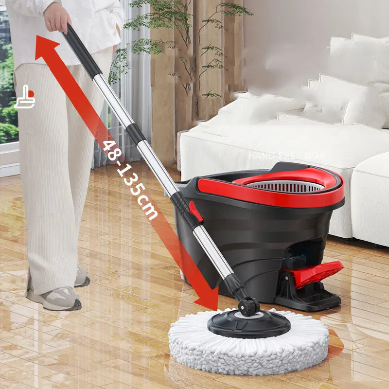 Carvallo Clean Mop Komplett mopp-set | vrid-twist-design | med easy-start-urvridningssystem | inklusive hink Carvallo