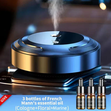 Carvallo Aroma Diffuser Set | Intelligent aromaterapienhet med 3 eteriska oljor | USB-laddning & Smart-läge Carvallo