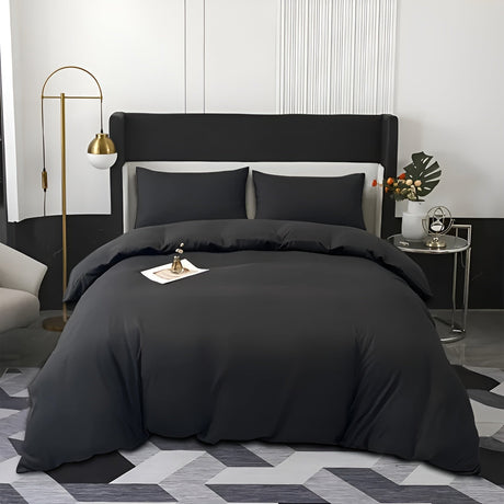 SoftDream 3-delat Påslakanset i Borstad Polyester – Påslakan & 2 Örngott, Elegant & Lättskött Hemnix