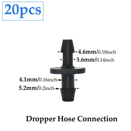 Carvallo Cross Connector | 2-Way Arrow Connection | For 3 mm & 5 mm Hoses | Drip Irrigation Systems Carvallo