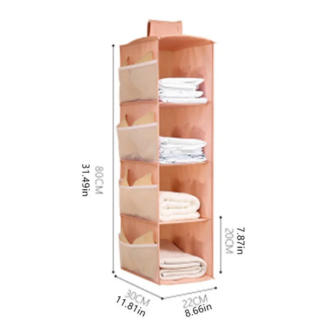 Carvallo Underklädesorganisatör ClosyNest AirFold | Fällbar förvaringspåse för underkläder, BH:ar & strumpor | Flerlagig & Tvättbar Carvallo