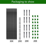 Carvallo FlexGrow trädgårdsbåge-set i fiberglass | DIY växtunnel för odlingsbäddar & förkulturbädd | Rostfri & återanvändbar | Inkl. anslutningsdelar Carvallo