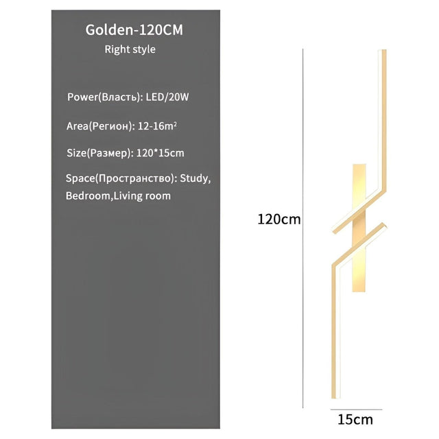 ModernLine Light - Modern minimalist background decoration LED wall lamp Carvallo