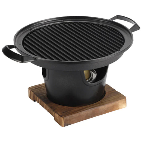 Carvallo Japanesisk Mini-Grill med Alkoholkamin | Bärbar Bordsg grill utan rök | Kompakt och beläggningsfri | För Camping och Balkong Carvallo