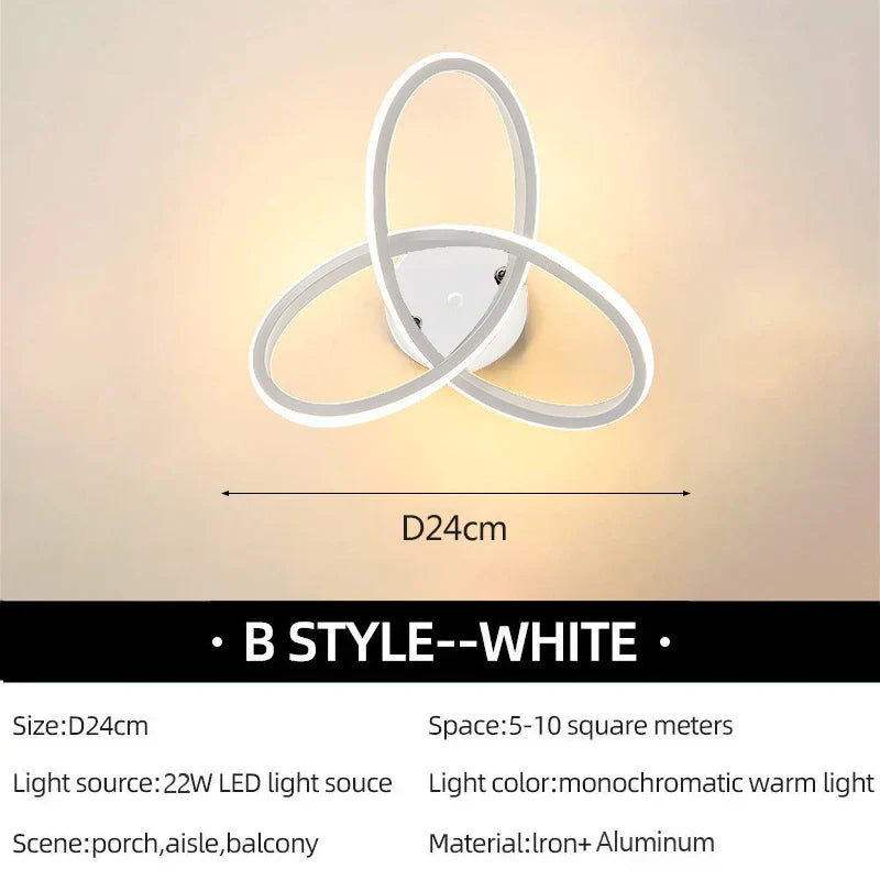 LuxeLED - Modern Taklampa för Sovrum och Vardagsrum Carvallo