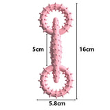 Carvallo Hundtuggleksak | Dubbelt-ring design | Tandvård & Bittålig | 16x5,8 cm | TPR Carvallo
