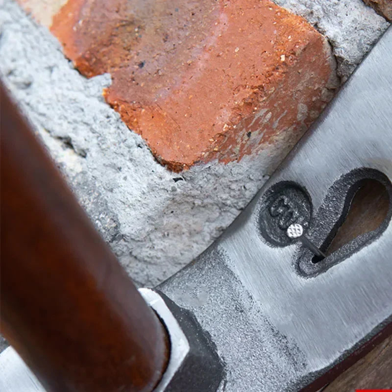 Carvallo Handhacke för trädgårdsarbete | Smidesjärn & Aokaholz | Ogräsrensning, Gräva & Nagelutdragning | 30 cm Carvallo