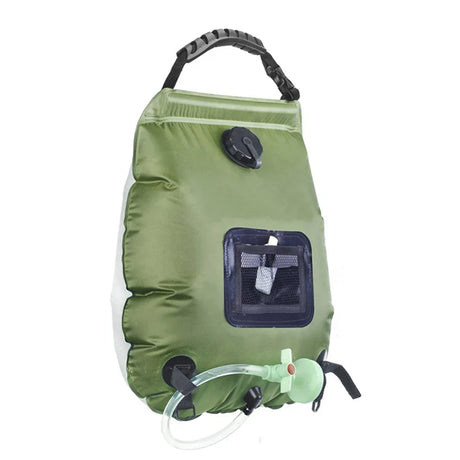 Carvallo SunFlow | 20L volym | Bärbar & Självuppvärmande | Med duschhuvud & slang Carvallo