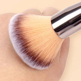 Carvallo-up Penselsæt LuxeBrush Gold | 10-delt | Bløde syntetiske hår & trægreb | Præcis & skånsom mod huden Carvallo