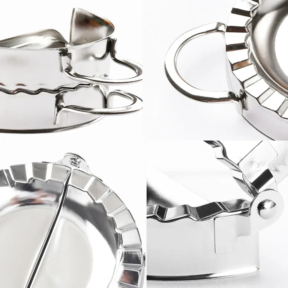 Carvallo DumpliChef | Rostfritt stål Maultaschen- & Ravioliformar | 7,5 cm & 9,5 cm Ø | För Jiaozi, Empanadas & mer Carvallo