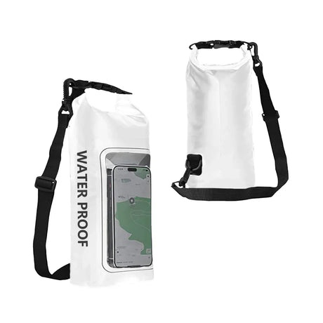 Carvallo Vattentät Dry Bag 2L | Med Touchscreen-Fönster | Utomhusväska för Kajak, Trekking & Vattensport Carvallo