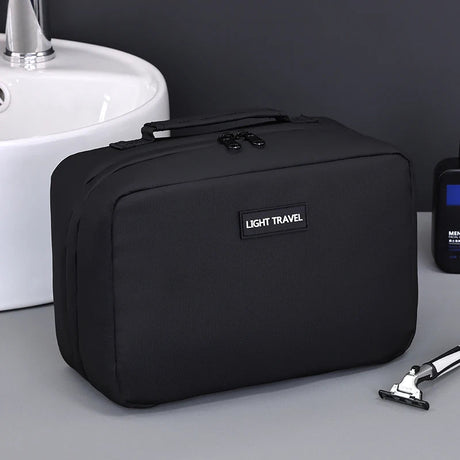 Carvallo Herr Kulturväska Resa | 24×16×11 cm | Vattentålig & Rivfest | Med bärhandtag & Mycket förvaring Carvallo