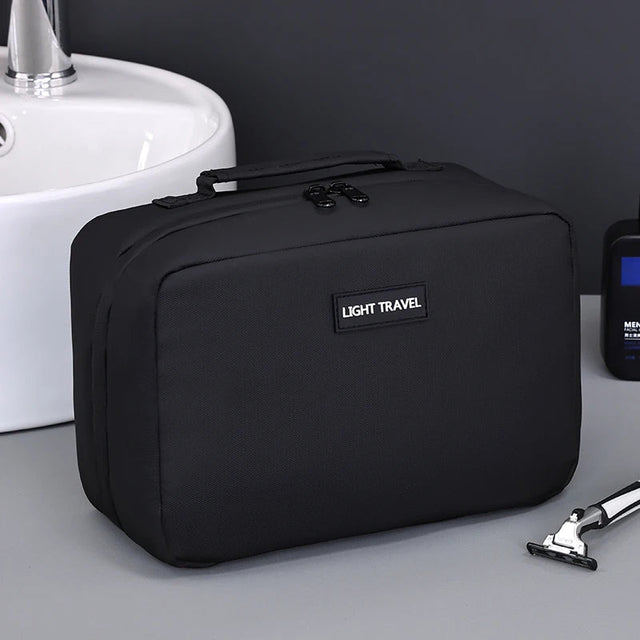 Carvallo Herr Kulturväska Resa | 24×16×11 cm | Vattentålig & Rivfest | Med bärhandtag & Mycket förvaring Carvallo