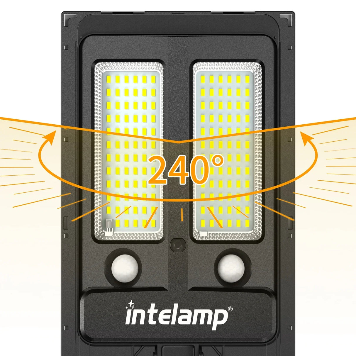 Carvallo ProLight 12000 Solar-LED-strålkastare med fjärrkontroll | Rörelsesensor upp till 30 m | 3000 lm | IP65 | För trädgård, garage och gårdsbelysning Carvallo