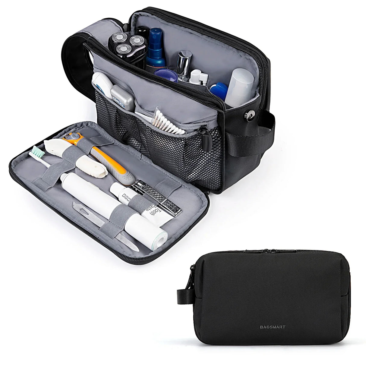 Carvallo Vattentät Kosmetiktasche för Damer & Herrar | Lätt Kulturväska i S/M/L | Resetillbehör för Personvård & Smink | Unisex Resa Organizer Carvallo