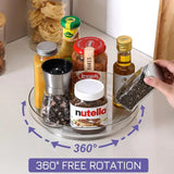 Carvallo 360 Svängbar förvaringsbox | 360° Organizer för kök & kosmetik | Halkfri & platsbesparande | Ø 28 cm Carvallo