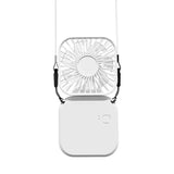 Carvallo-Ventilator AirFlip | 3-i-1 Hand-, Bord- & Halsventilator | USB-laddning | Tyst & Fällbar | 14,9×7×2 cm Carvallo
