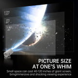 Carvallo Mini Beamer | Android 11 | 4K-kompatibel & 720P HD | Bärbar hemmabio Carvallo