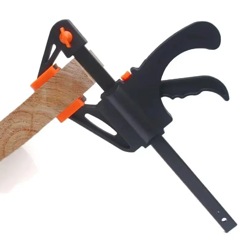 Carvallo Mini F-skruvklämma för träarbeten | Snabbspänningsklämma med spärrmekanism | 1 styck – Kompakt & robust Carvallo