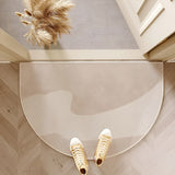 Halvkrets dörrmatta – Halkfri och dekorativ | För inomhus- och utomhusbruk, hall och vardagsrum Carvallo