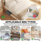 Carvallo Tray Sänghylla med hållare | Praktisk nattduksbräda för säng & loftsäng | 32 × 23,3 × 5,3 cm Carvallo