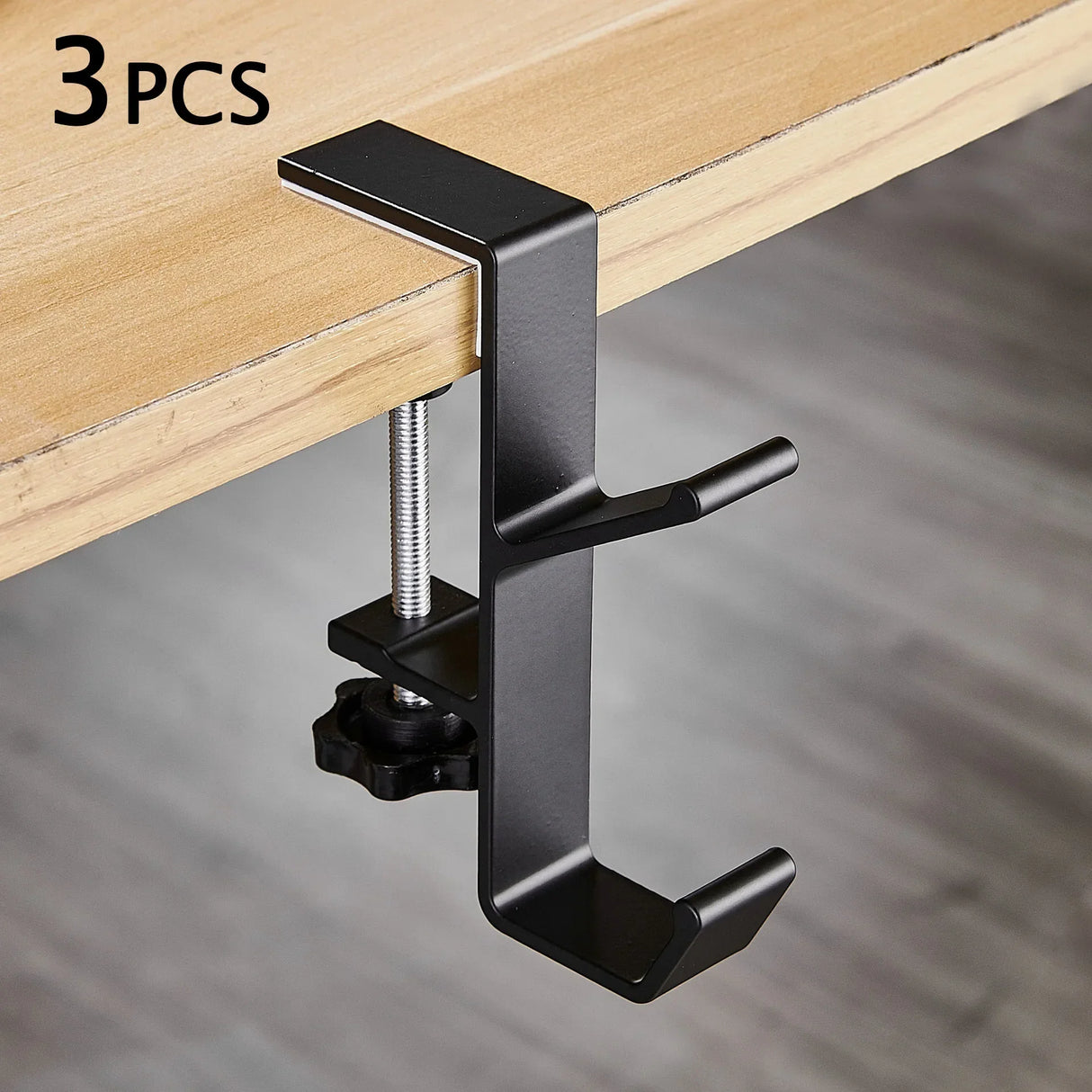 Carvallo Justerbar Skrivbordshängare | För Headset, Ryggsäck & Tillbehör | Utan borrning | Idealisk för Gaming & Hemmakontor Carvallo