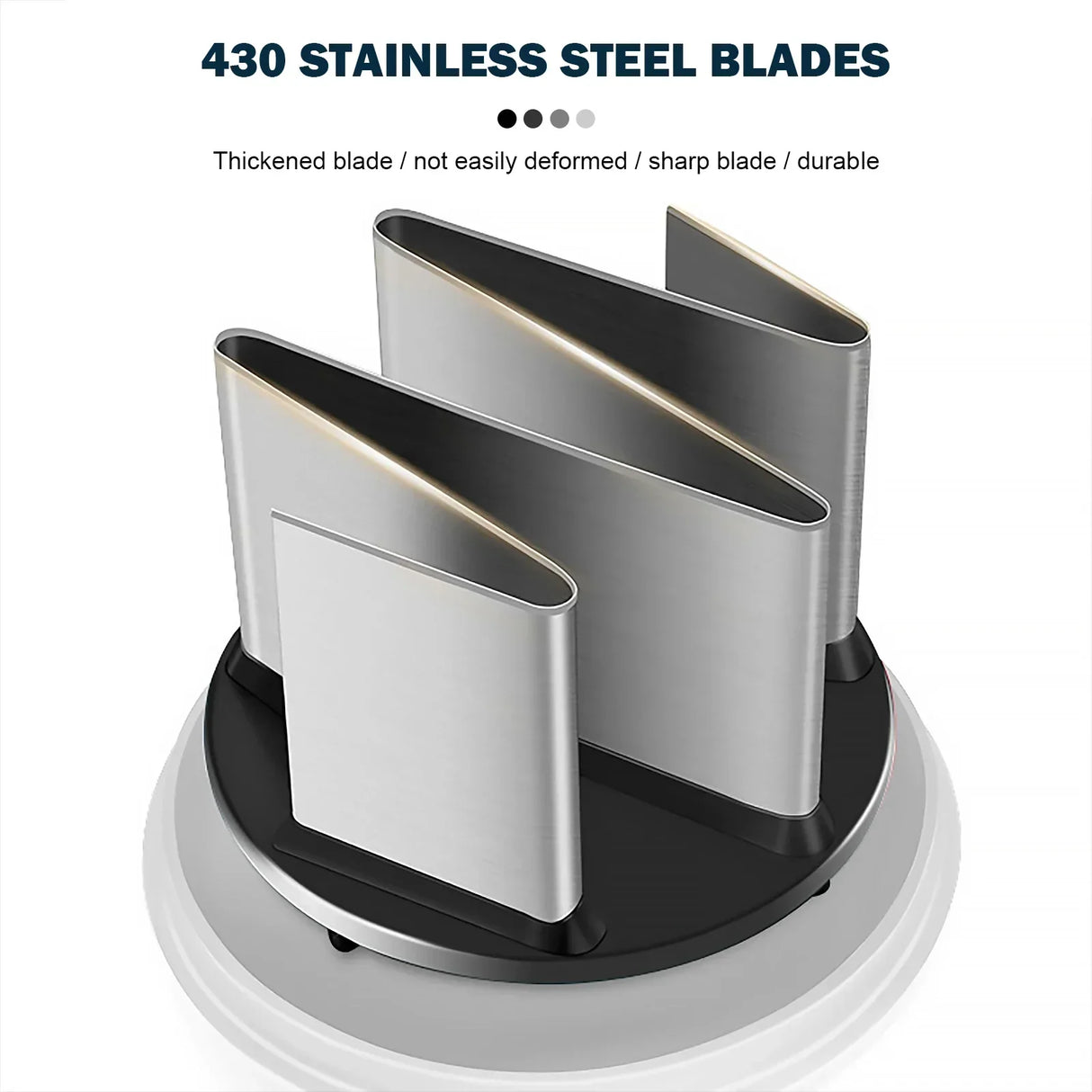 Carvallo Lök- & Grönsakshackare | Manuell köksassistent med rostfria blad | För grönsaker, nötter, örter & mer | 22 cm Carvallo