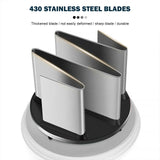 Carvallo Lök- & Grönsakshackare | Manuell köksassistent med rostfria blad | För grönsaker, nötter, örter & mer | 22 cm Carvallo