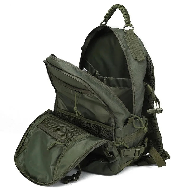 Carvallo 35 L Vandring ryggsäck Herr | Taktisk trekking ryggsäck 48 × 33 × 22 cm | Utomhus camping, fiske, jakt & sport med MOLLE-system Carvallo
