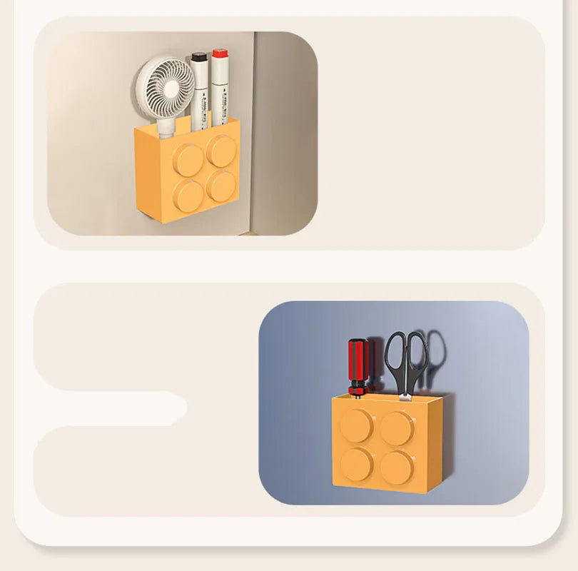 Carvallo Förvaringsbox MagnetoBox | För Kylskåp & Dörr | Med Fäste för Plastfolie Carvallo